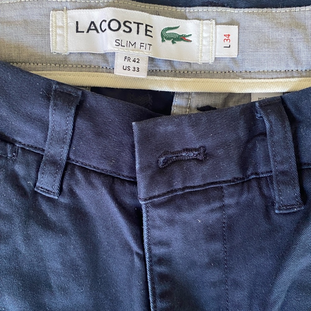 Lacoste Dark Blue Slim Fit Trousers